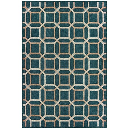 Oriental Weavers 6 ft. 7 in. x 9 ft. 2 in. Latitude Rectangle Rug Blue L806B3200280ST
